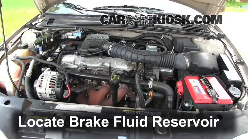 2002 Chevrolet Cavalier 2.2L 4 Cyl. Sedan (4 Door) Brake Fluid Check Fluid Level